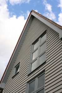 Timber gabled house with Cills and flashing