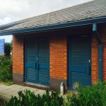 aluminium louvres in use on a plant room