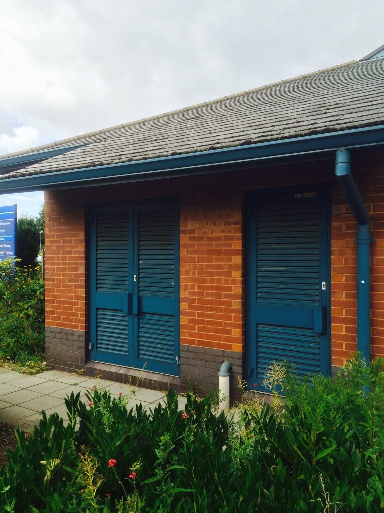 aluminium louvres in use on a plant room