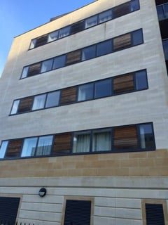 image of red cedar on a building