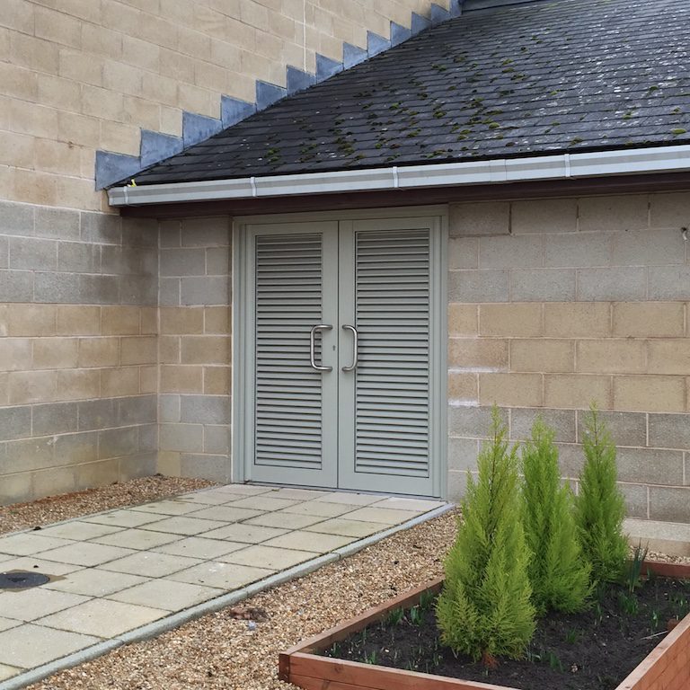 aluminium glaze-in louvres